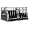 vidaXL Dog Cage with Double Door 35"x27.2"x19.7"