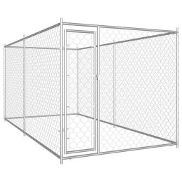 vidaXL Outdoor Dog Kennel 150.4"x75.6"x72.8"