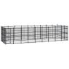 vidaXL Outdoor Dog Kennel Steel 267.8 ftÂ²