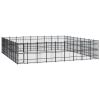 vidaXL Outdoor Dog Kennel Steel 803.5 ftÂ²