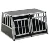 vidaXL Dog Cage with Double Door 35"x27.2"x19.7"