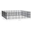 vidaXL Outdoor Dog Kennel Steel 634.9 ftÂ²