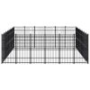 vidaXL Outdoor Dog Kennel Steel 476.2 ftÂ²