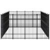 vidaXL Outdoor Dog Kennel Steel 277.7 ftÂ²