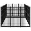 vidaXL Outdoor Dog Kennel Steel 267.8 ftÂ²