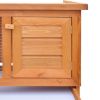 Outdoor Rabbit Hutch Small Animal House Pet Cage 1 Layer Wood