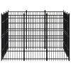 vidaXL Outdoor Dog Kennel Steel 89.2 ftÂ²