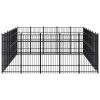 vidaXL Outdoor Dog Kennel Steel 347.2 ftÂ²