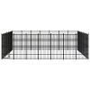 vidaXL Outdoor Dog Kennel Steel 486.1 ftÂ²