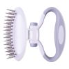 Pet Life 'Gyrater' Swivel Travel Dual-Rowed Grooming Undercoat Pet Rake