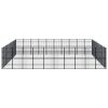 vidaXL Outdoor Dog Kennel Steel 992 ftÂ²