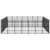 vidaXL Outdoor Dog Kennel Steel 486.1 ftÂ²