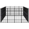 vidaXL Outdoor Dog Kennel Steel 317.4 ftÂ²