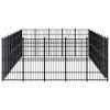 vidaXL Outdoor Dog Kennel Steel 446.4 ftÂ²