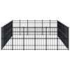 vidaXL Outdoor Dog Kennel Steel 595.2 ftÂ²