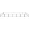 vidaXL Dog Kennel Silver 376.7 ftÂ² Steel