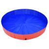 vidaXL Foldable Dog Swimming Pool Red 78.7"x11.8" PVC