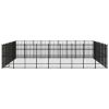 vidaXL Outdoor Dog Kennel Steel 803.5 ftÂ²