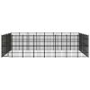 vidaXL Outdoor Dog Kennel Steel 476.2 ftÂ²