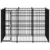 vidaXL Outdoor Dog Kennel Steel 89.2 ftÂ²