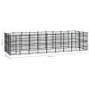 vidaXL Outdoor Dog Kennel Steel 267.8 ftÂ²