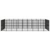 vidaXL Outdoor Dog Kennel Steel 446.4 ftÂ²