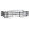 vidaXL Outdoor Dog Kennel Steel 595.2 ftÂ²