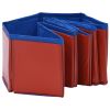 vidaXL Foldable Dog Swimming Pool Red 31.5"x7.9" PVC