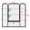 16-Panels High Quality Wholesale Cheap Best Large Indoor Metal Puppy Dog Run Fence / Iron Pet Dog Playpen