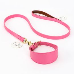 Soft Hand Holding Rope Necklet Set Pet Supplies (Option: Pink-L)