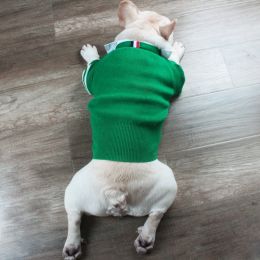 Christmas Pet Dog Clothes Autumn And Winter Sweater TeddyFrench Bulldog British Bucket Corgi Cat Sweater (Option: Green-2XL)