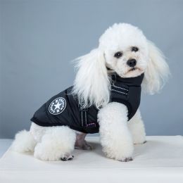 Pet Clothes Waterproof And Warm (Option: Black Chest Back Vest-S)