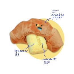 Pet Dog Sounding Plush Toy (Option: Butter Croissant)