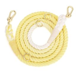 Color Pet Traction Gradient Rainbow (Option: Pear Yellow-13MMX210cm)