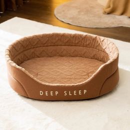 Warm Thick Sponge Cat Nest Small Removable And Washable (Option: XL-Brown Thick Sole Velvet Nest)