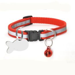 Nylon Reflective Collar Dog Cat (Option: Red-S)