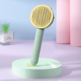 Cat Comb Floating Hair Comb Brush Dog (Color: green)