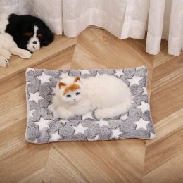 Pet Mat Warm Blanket Cartoon Double-sided Kennel (Option: Gray XINGX-Mat 40x50cm)