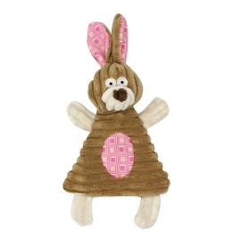 Two-color Corduroy Pockets Mouse Pet Toy Ringing Paper Sound Dog Toy Molar Pet Supplies (Option: Brown Pockets Rabbit)