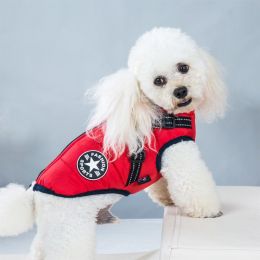 Pet Clothes Waterproof And Warm (Option: Red Chest Back Vest-S)