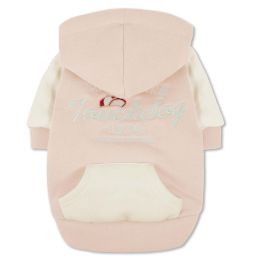 Touchdog 'Heritage' Soft-Cotton Fashion Dog Hoodie (Color: pink)