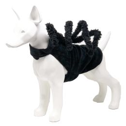 Pet Life 'Creepy Webs' Holiday Spider Pet Dog Costume (Color: Black)