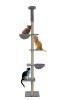 Roypet Upgraded Stable Adjustable 87"-116"Tall Cat Climbing Tree with Perches with Fixing Tool