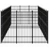 vidaXL Outdoor Dog Kennel Steel 297.6 ftÂ²