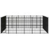 vidaXL Outdoor Dog Kennel Steel 357.1 ftÂ²