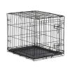 Single-Door Folding Dog Crate with Divider; XX-Large; 48"