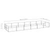 vidaXL Dog Kennel Silver 129.2 ftÂ² Steel