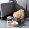 Large Pet Feeder Automatic Drinking Fountain and Food Bowl Pet Water Dispenser with Mouth Separator