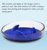 Pet Life 'Cirlicue' Shark Fin Shaped Modern Slow Feeding Pet Bowl