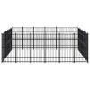 vidaXL Outdoor Dog Kennel Steel 357.1 ftÂ²